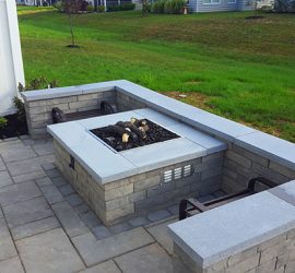 Square Natural Gas Firepit