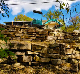 Natural Boulder Wall and Steps