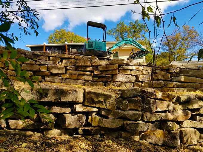 Natural Boulder Wall and Steps