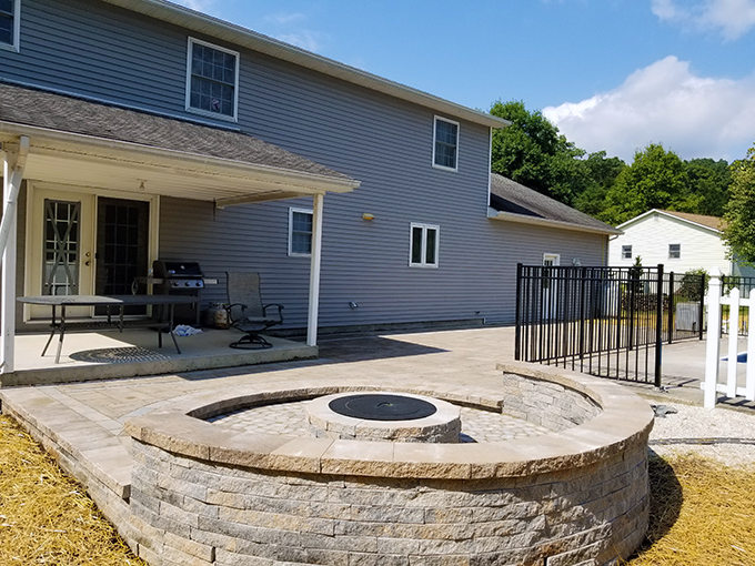 Poolside Patio and Firepit