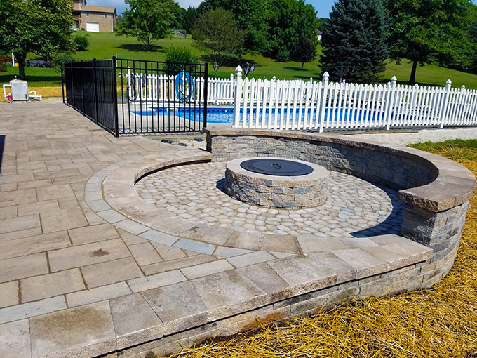 Poolside Patio and Firepit