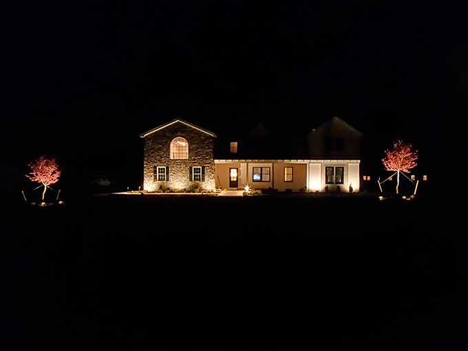 Landscape Lighting – Full Front Landscape Makeover