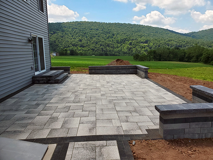 Backyard Patio and Seatwalls